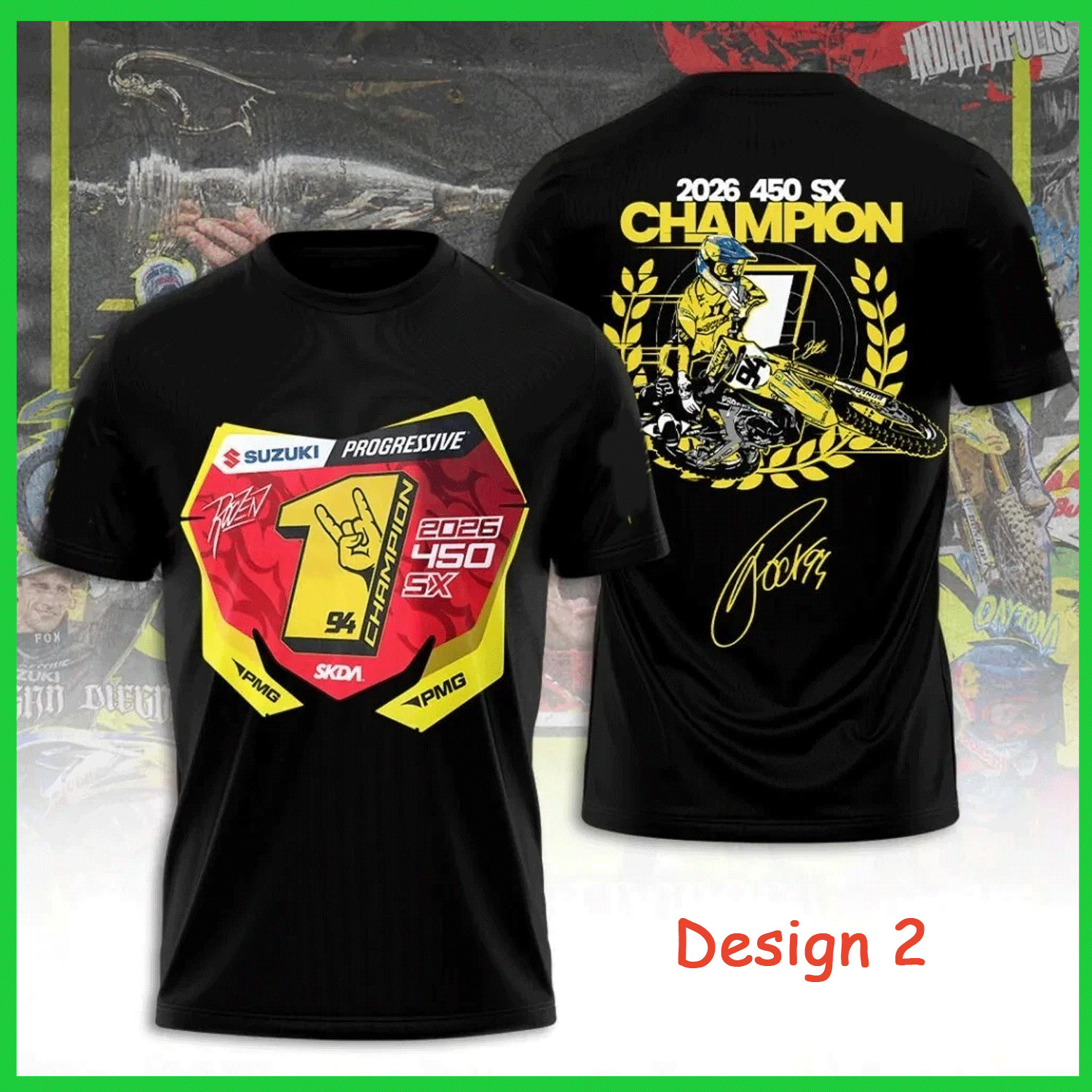 SALE 30% - Ken Roczen 450SX 2026 Champion Graphic T Shirt gallery