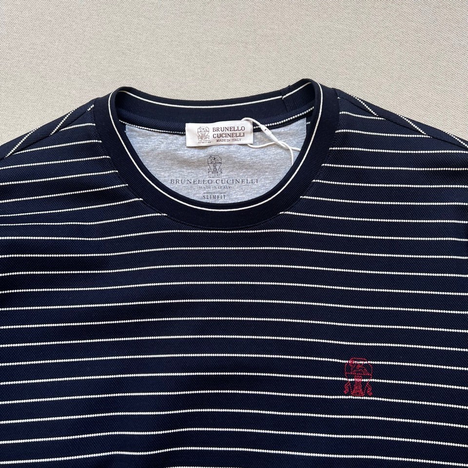 Brunello Cucinelli Spring/Summer New Arrival: Men's Short-Sleeve Knit T-Shirt gallery
