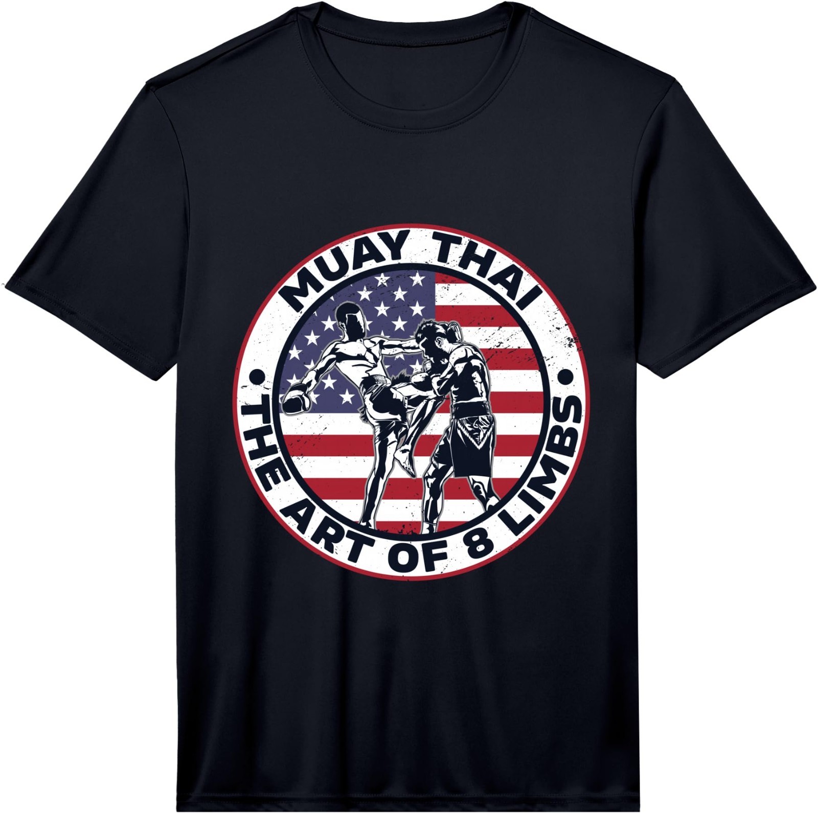 Mens Muay Thai The Art of 8 Limbs Muay Thai Martial Arts MMA Performance T-Shirt gallery