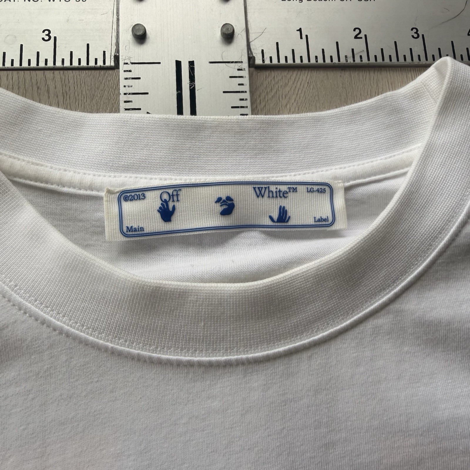 Off-White Main Label Arrows Graphic T-Shirt White Yellow Black Men’s XL Cotton gallery