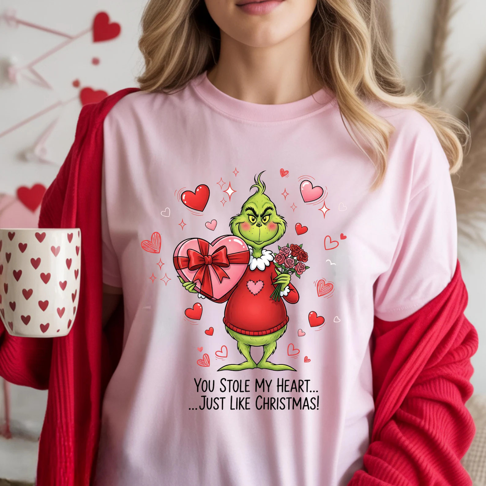 Grinch Valentine , Funny Valentine Shirt , You Stole My Heart Shirt