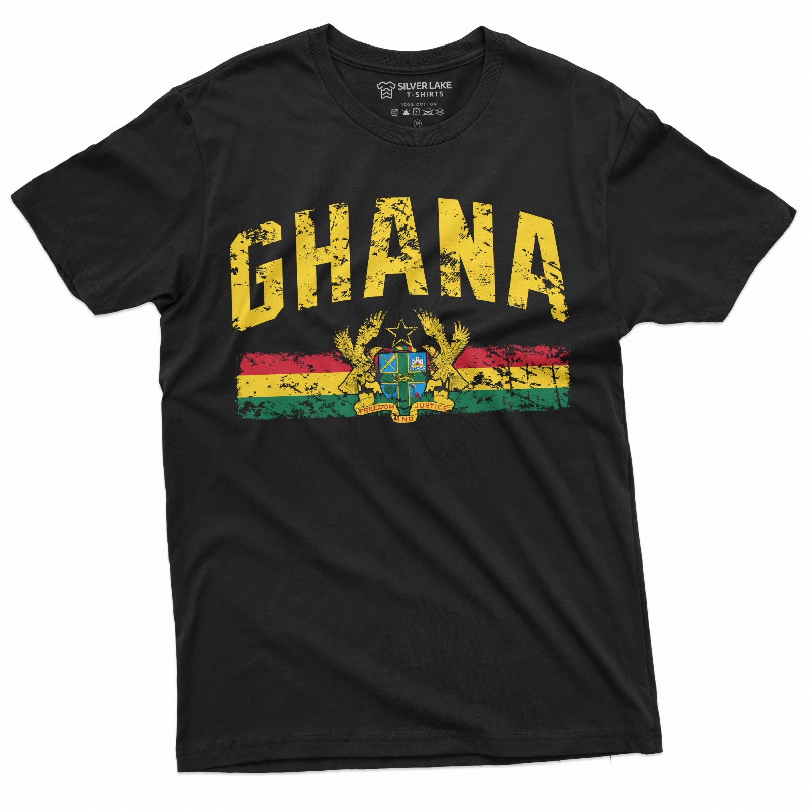 Men's Ghana T-shirt Gaana Adehyeman Patriotic Tee Shirt Country Nationality Gift gallery
