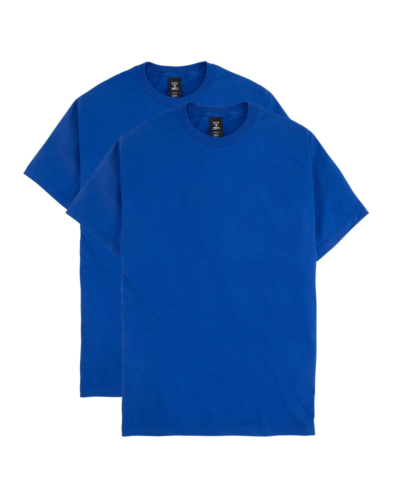 Hanes Men’s Tall 2-Pack Beefy-T T-Shirt Tee Cotton Crewneck Short-Sleeve LT-4XLT