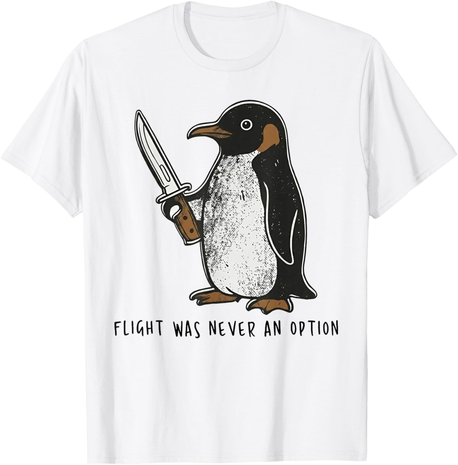 Flight was Never an Option Sarcastic Bird Penguin T-Shirt gallery