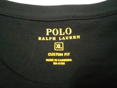 Polo Ralph Lauren T-Shirt Men XL Custom Fit Black Red Pony Crew Short Sleeve