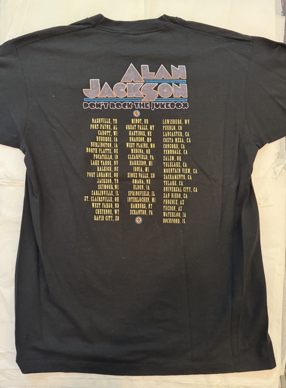 Alan Jackson - “Don’t Rock The Jukebox” Tour - 1992 Black - L EXCELLENT gallery