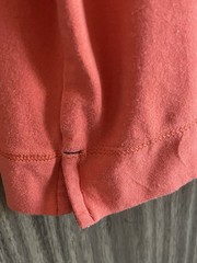 Tommy Bahama L Orange Logo Tee Short Sleeve Side Slits Cotton/Modal/Spandex