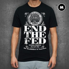 “End The Fed” t-shirt / MEDIUM / Unisex / Ron Paul / silver bullion / FREE DECAL