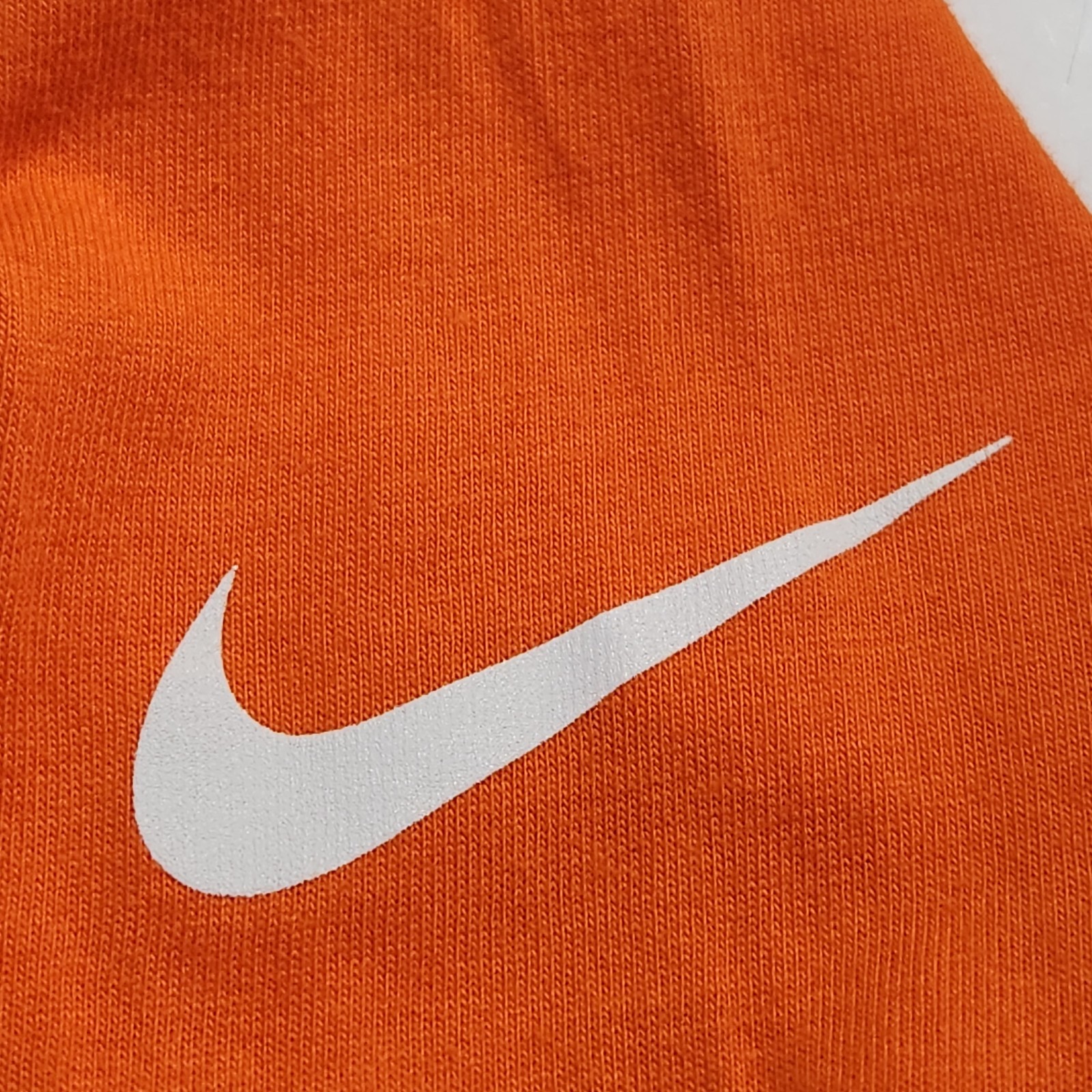 Nike Just Do It Again Men's XL Orange Long Sleeve Cotton T-Shirt Ribbed Cuffs gallery