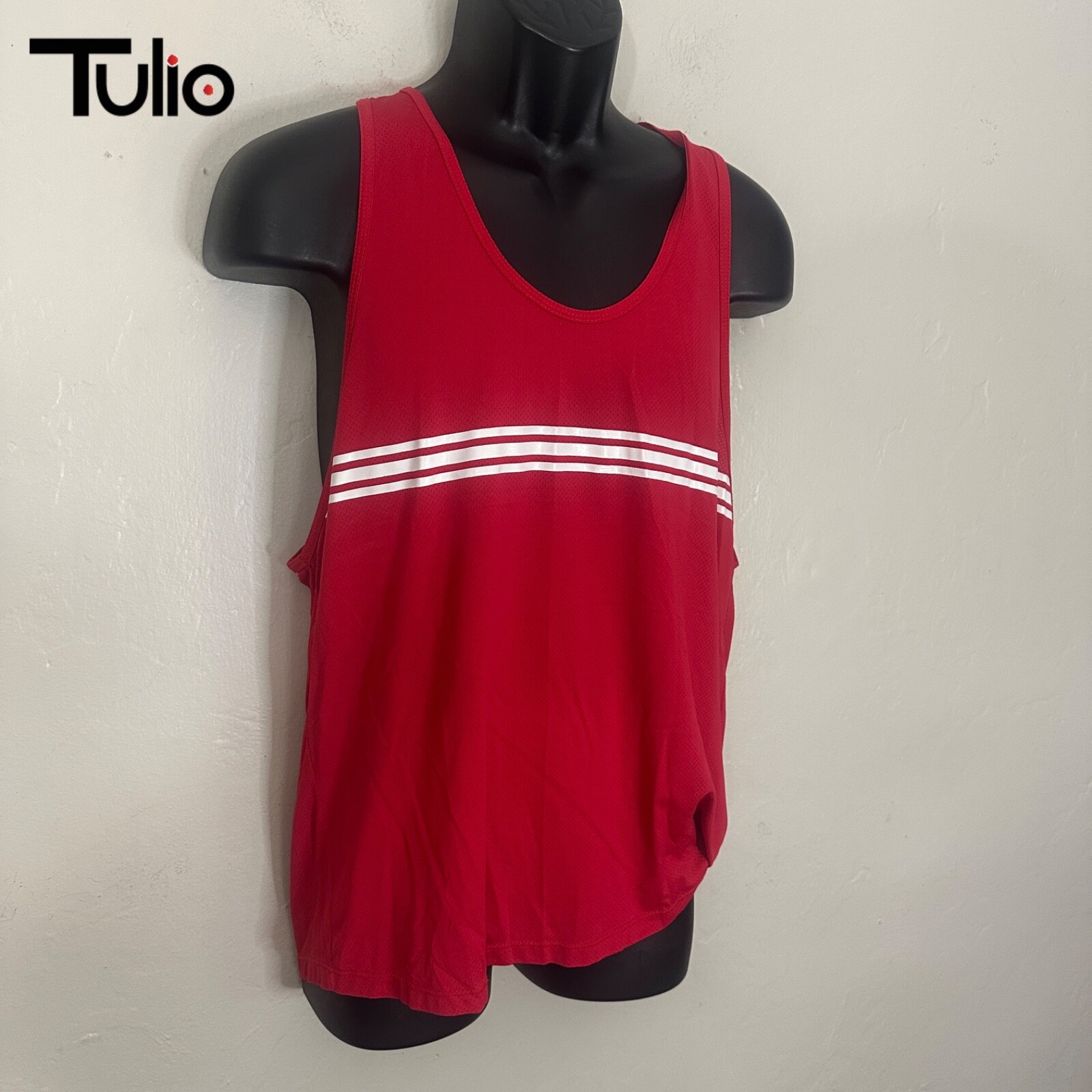 Tulio Mesh Tank Top Large Gently worn 100% polyamide pinpoint mesh 21″ armpits