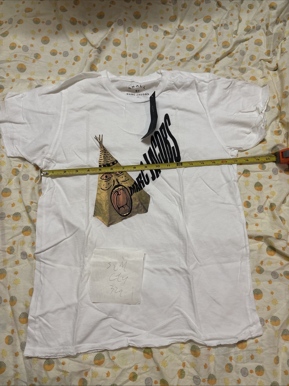 NWT Marc Jacobs Teepee T-Shirt Tee White Size Small Under Retail