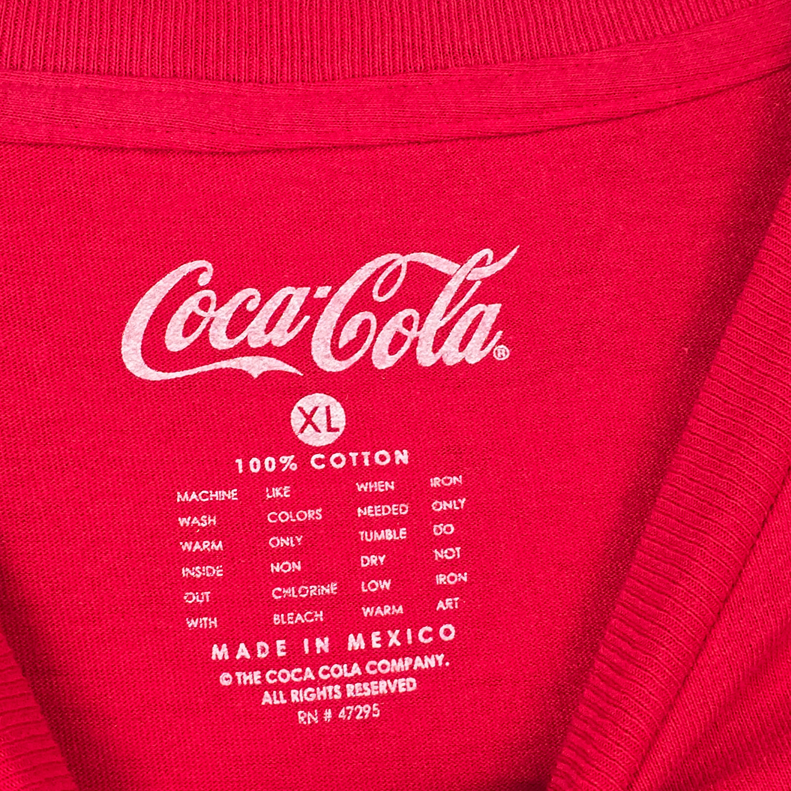 COCA COLA COKE SHIRT MENS Extra Large XL RED casual CLASSIC Vintage LOGO NWT gallery