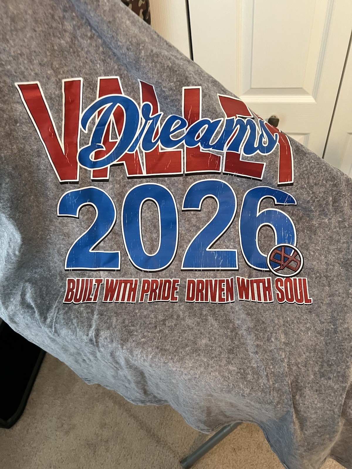 DIGIPRINT APPAREL Vallley Dreams 2026 Garage Graphic Tee Gray 4XL Cotton gallery