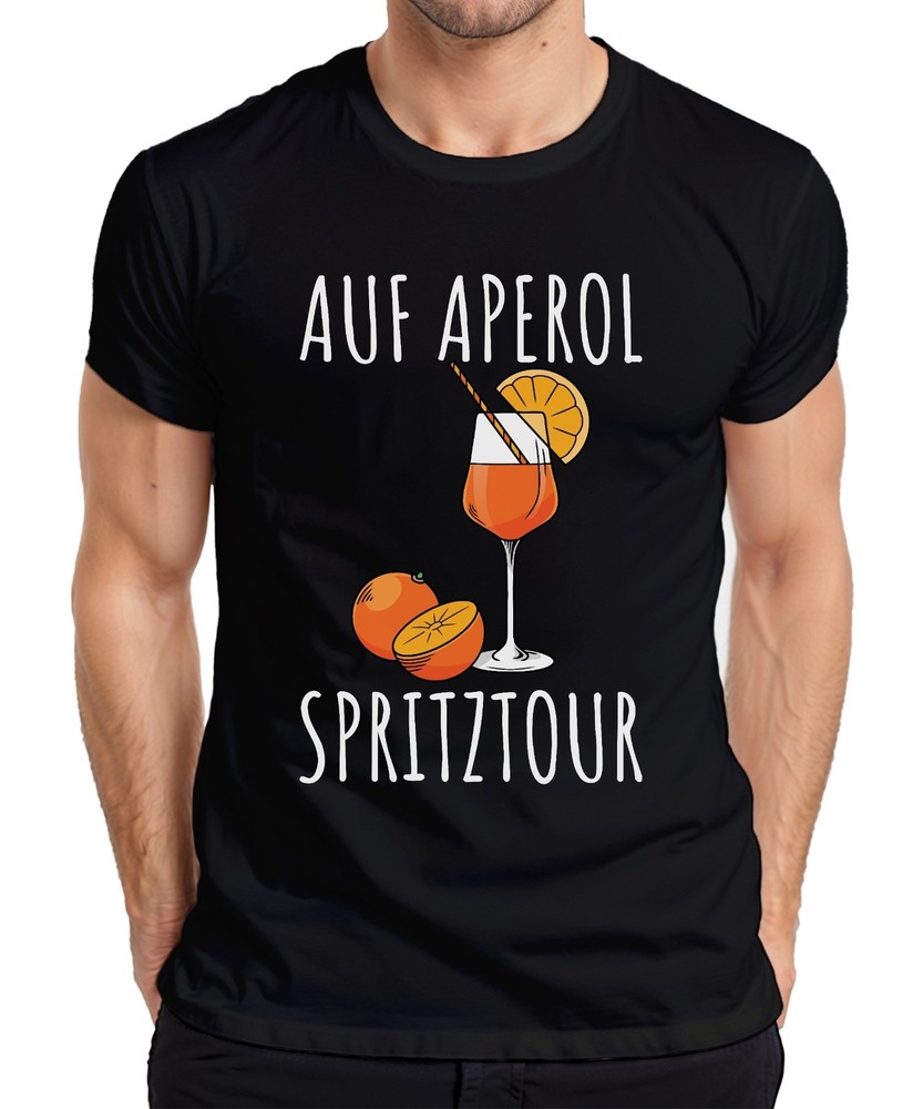 Aperol Spritz Splash Summer Party Cocktail Fans Funny Saying Men’s T-Shirt