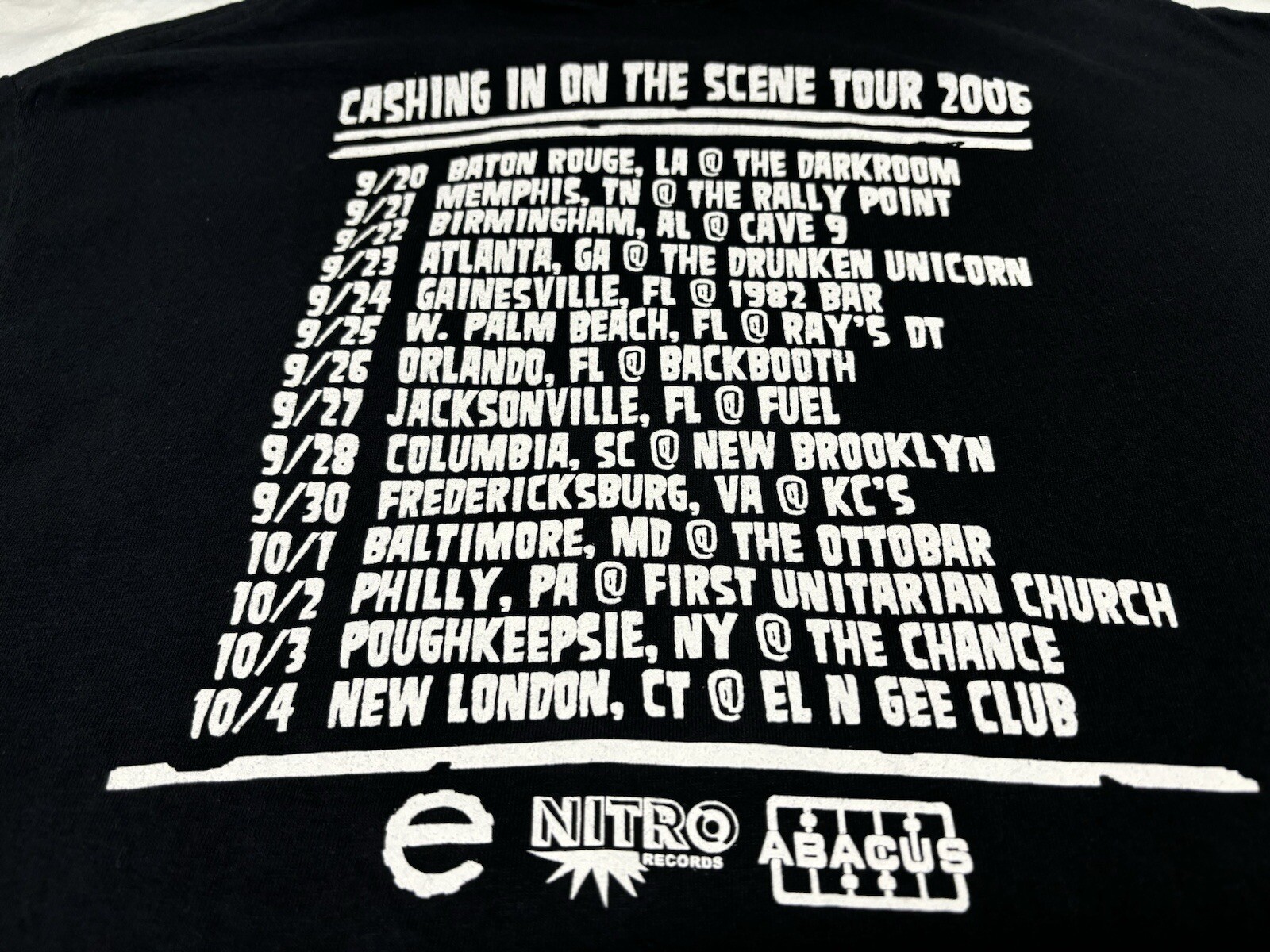 2006 Set Your Goals Band Tour T-Shirt Size L Hardcore Punk Indie Rock Alt Y2K gallery