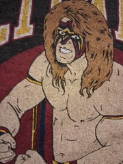 Ultimate Warrior WWE WWF Graphic T-Shirt Dark Gray Men’s Size L Large