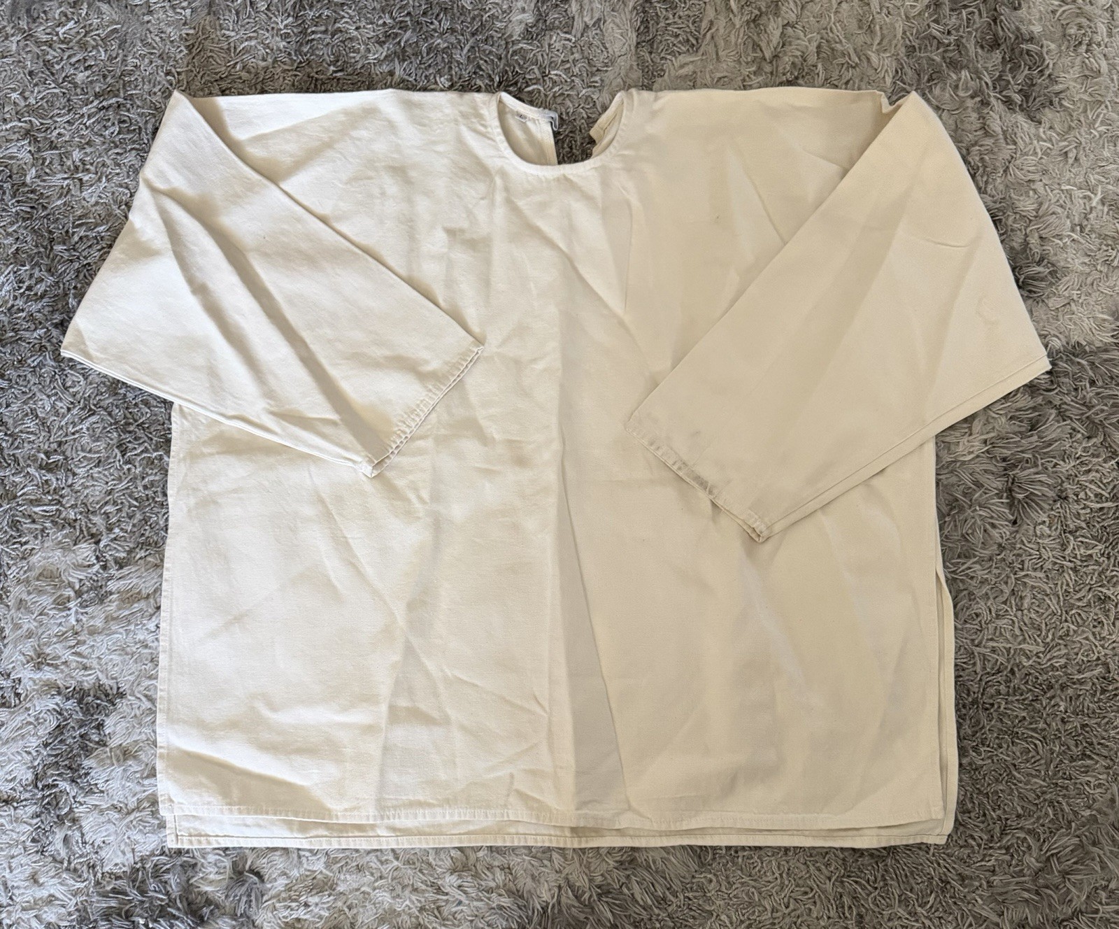 Los Angeles Apparel Kanye West Sunday Service Pastor Tee Poncho Sample in Cream gallery