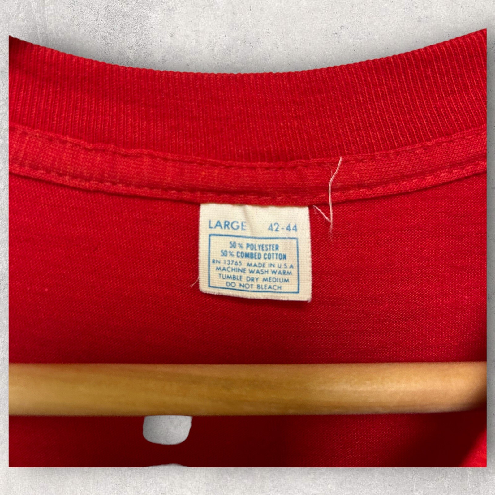 Opici Vintage 90's Official Field Tester Graphic T Shirt Red Size Large gallery