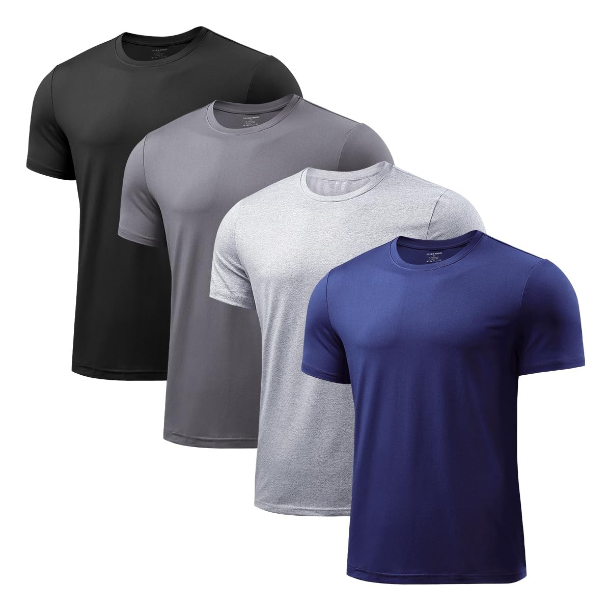 Men's Quick Dry Gym T-Shirts Multipack Workout Short Sleeve Shirts Athletic R... gallery