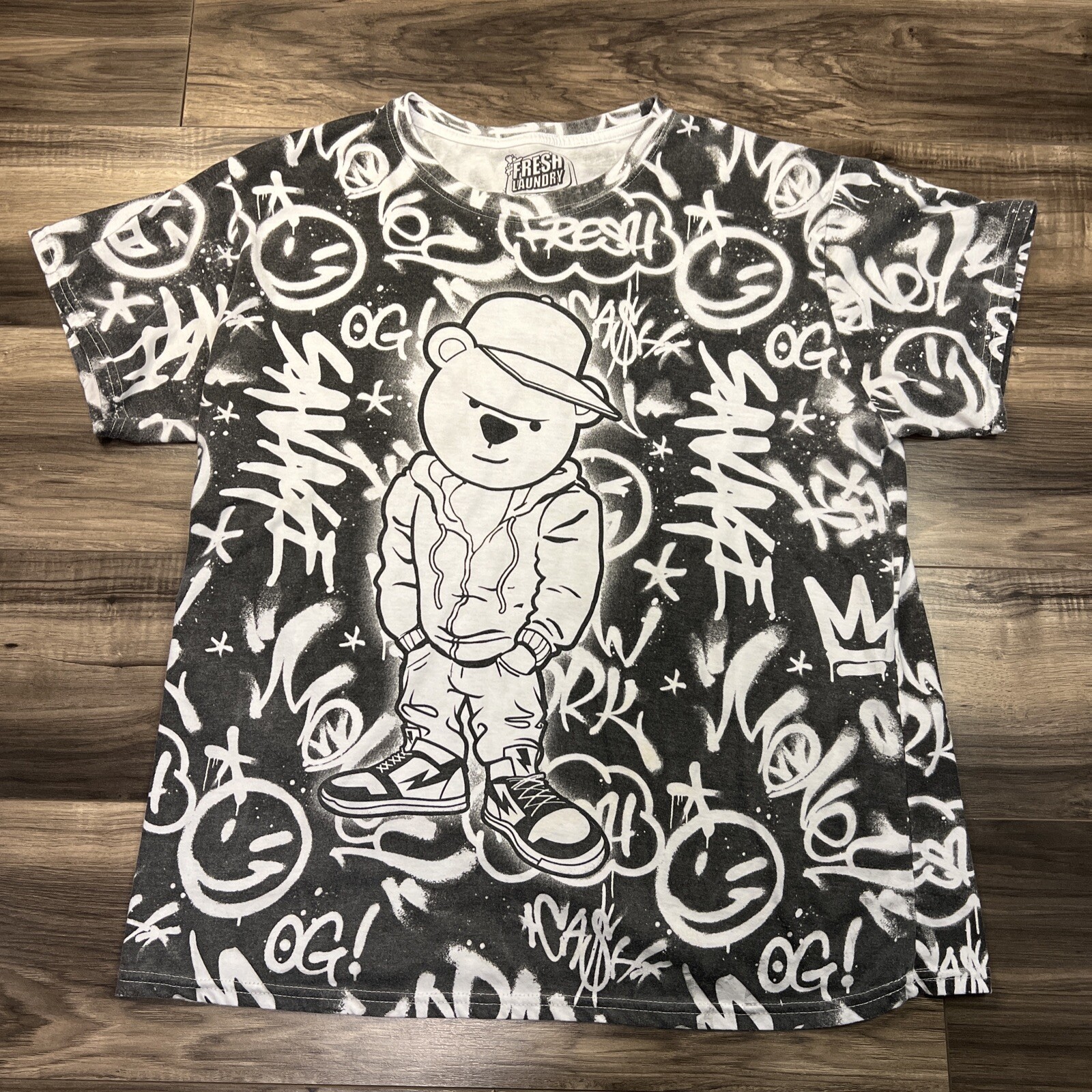 Fresh laundry Shirt Mens Exta Extra Large bear legend savage Full Print