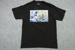 DGK Shirt Mens Medium Black Great Wave Chicago Graphic Tee Urban Skate T-Shirt