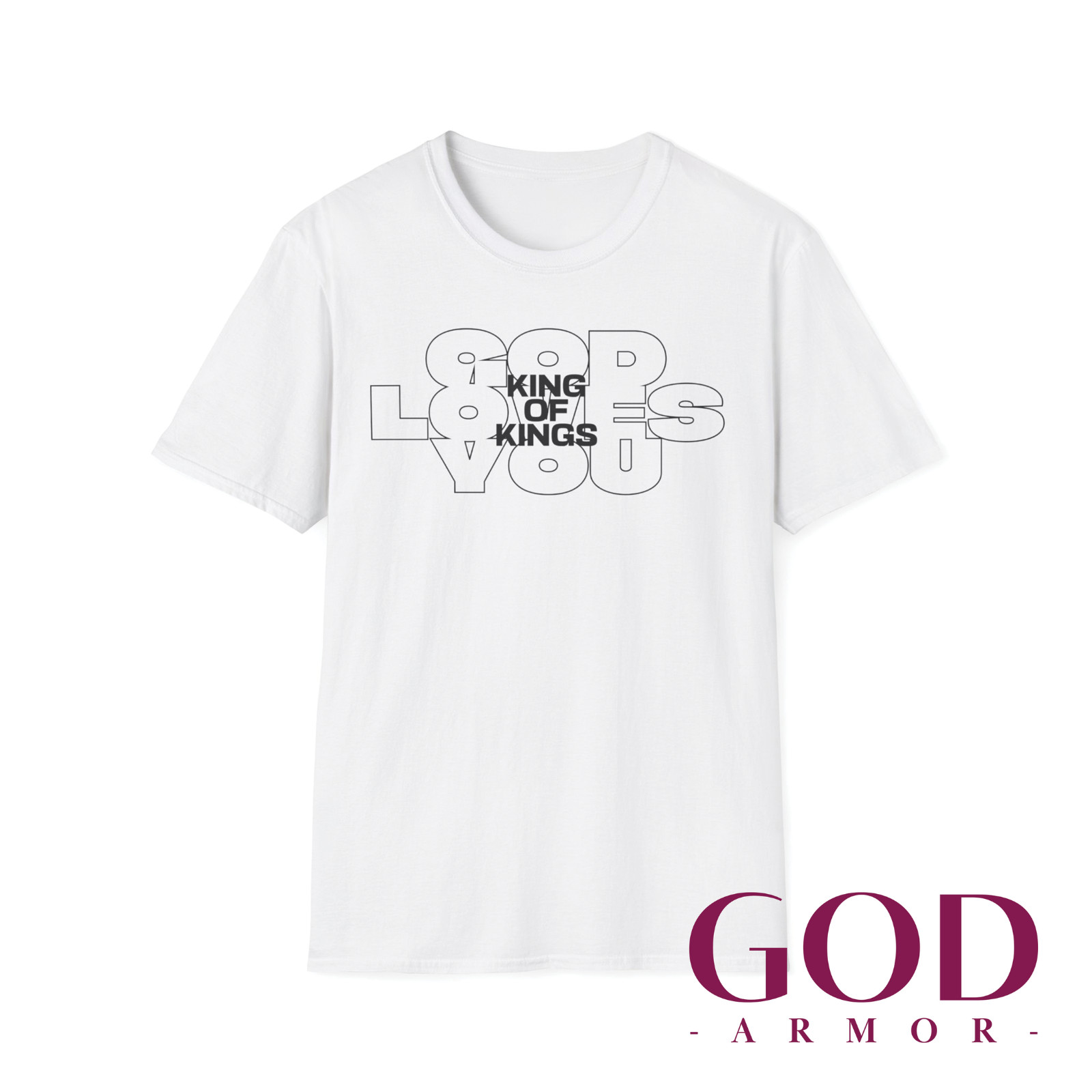 God Loves You OD Unisex T Shirt Christian Religious Bible Faith Christ Gift Tee gallery