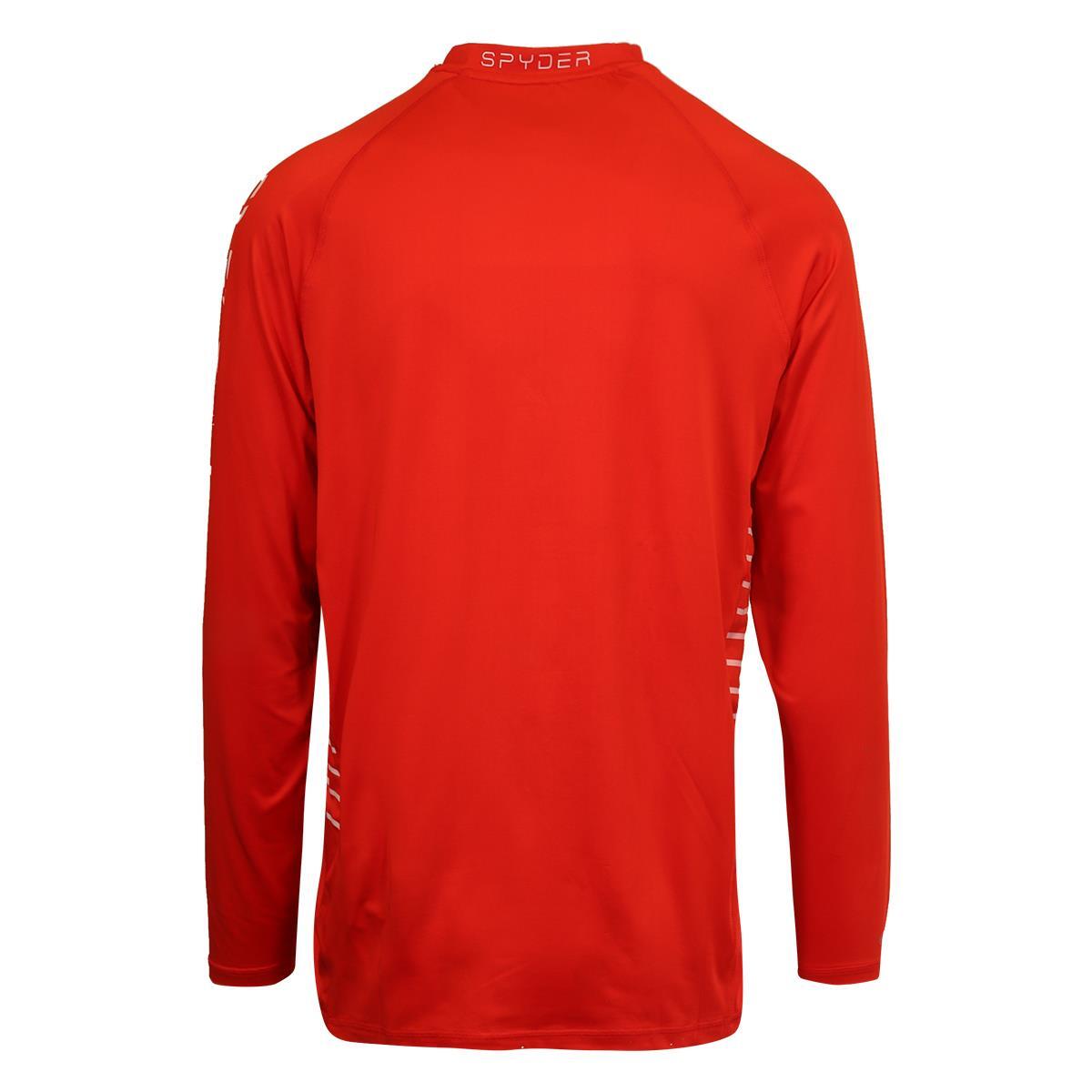 Spyder Men's T-Shirt Red UPF30+ Rash Guard L/S (S01D) gallery