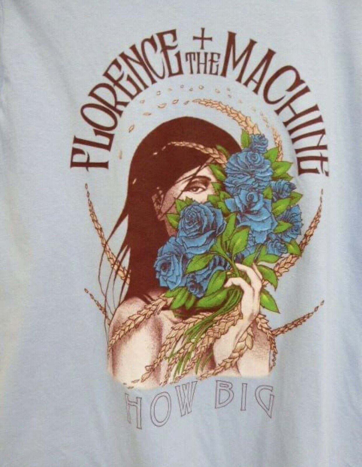 New Florence And The Machine How Big Tour S to 5X Light Blue T-shirt gallery