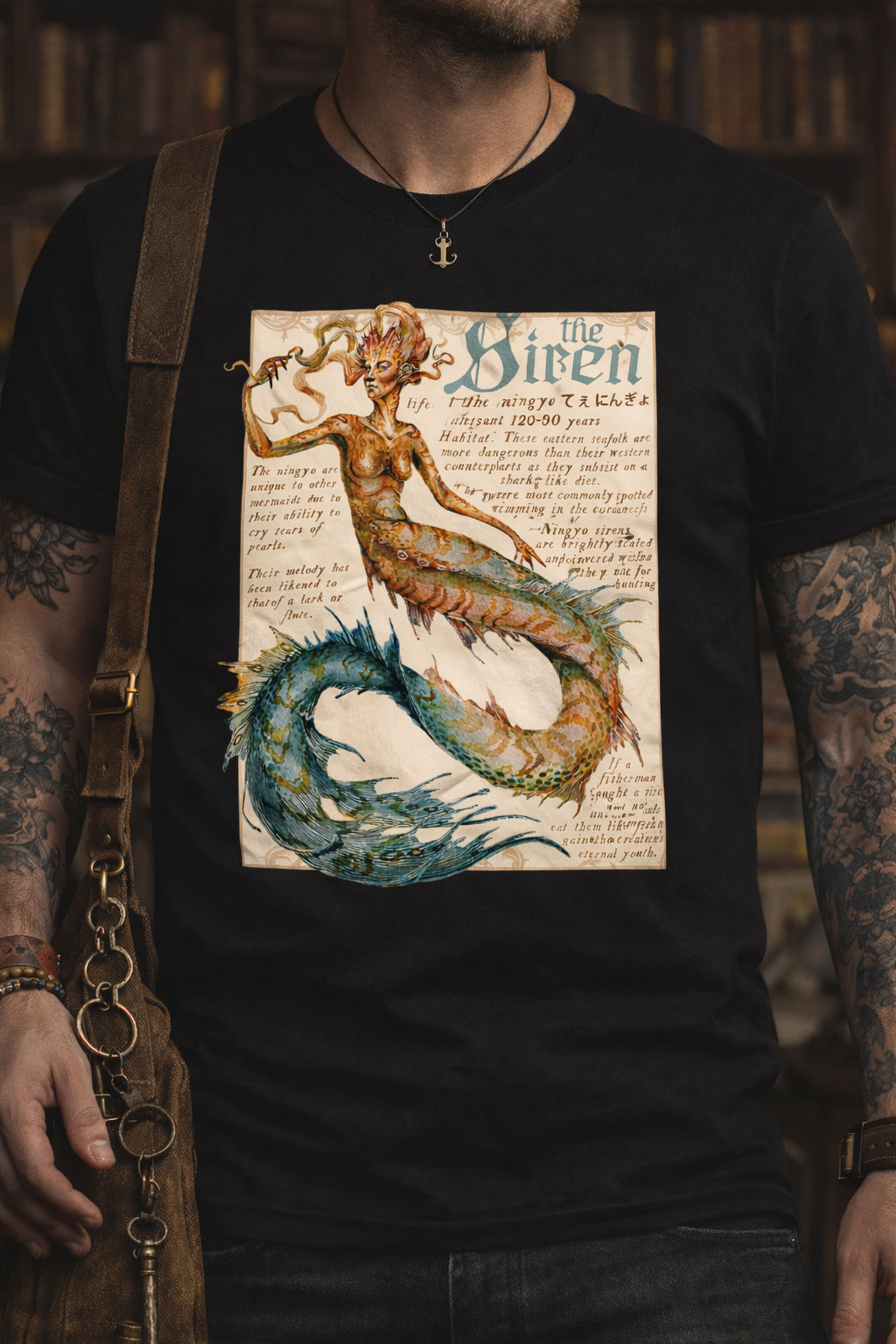 The Siren, Greek Gods, Heros, Art, Printed T-Shirt gallery