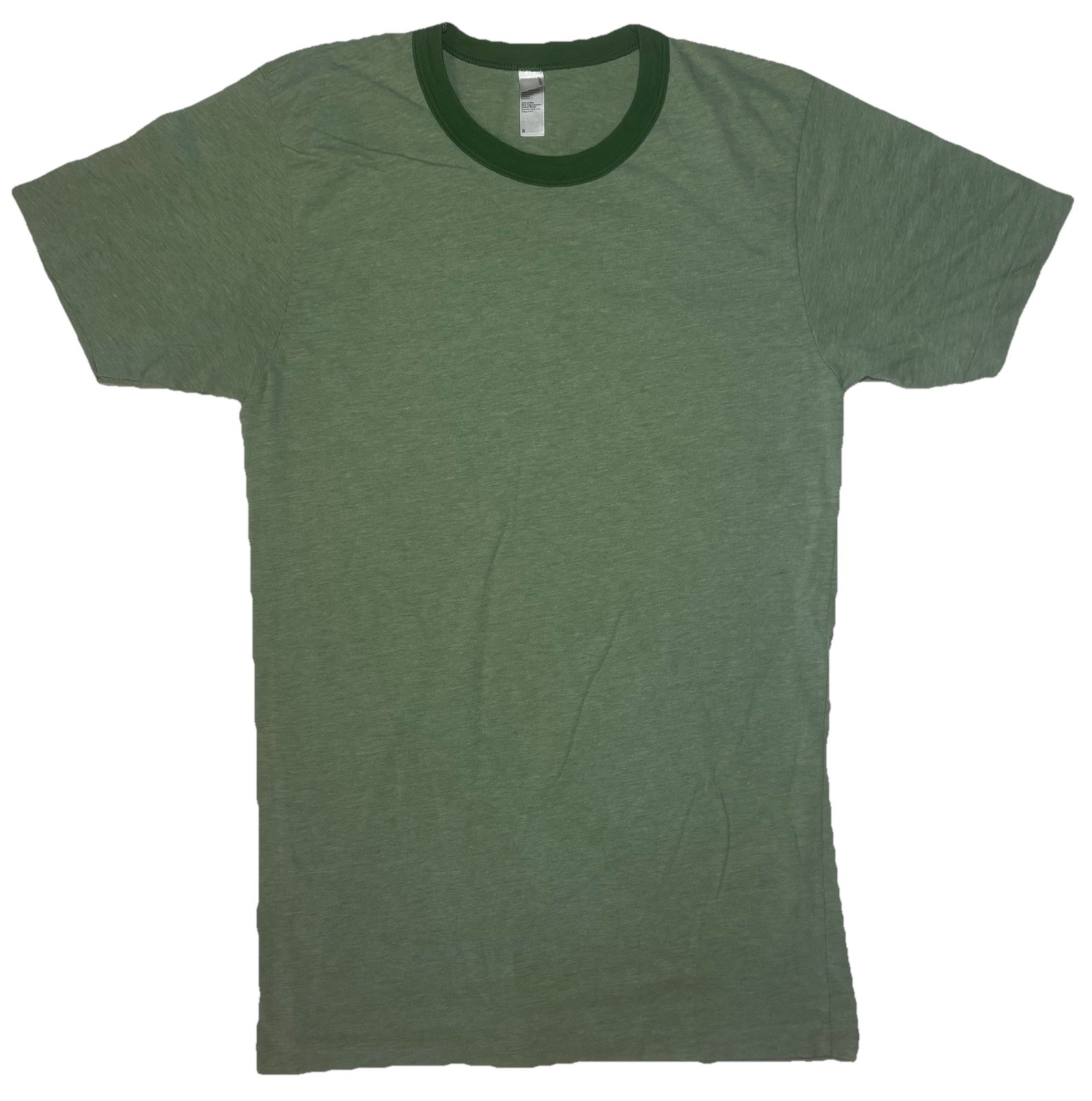 Lot Of 2 American Apparel Ringer Neck T Shirt Single Stitch Adult Small Slim Fit gallery