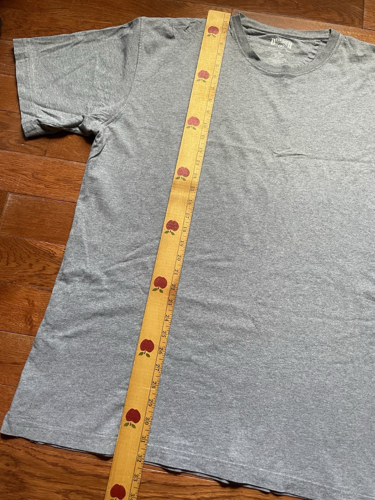 Duluth Trading Co Shirt Mens XL Longtail Pocket Crewneck Gray Cotton Tee gallery