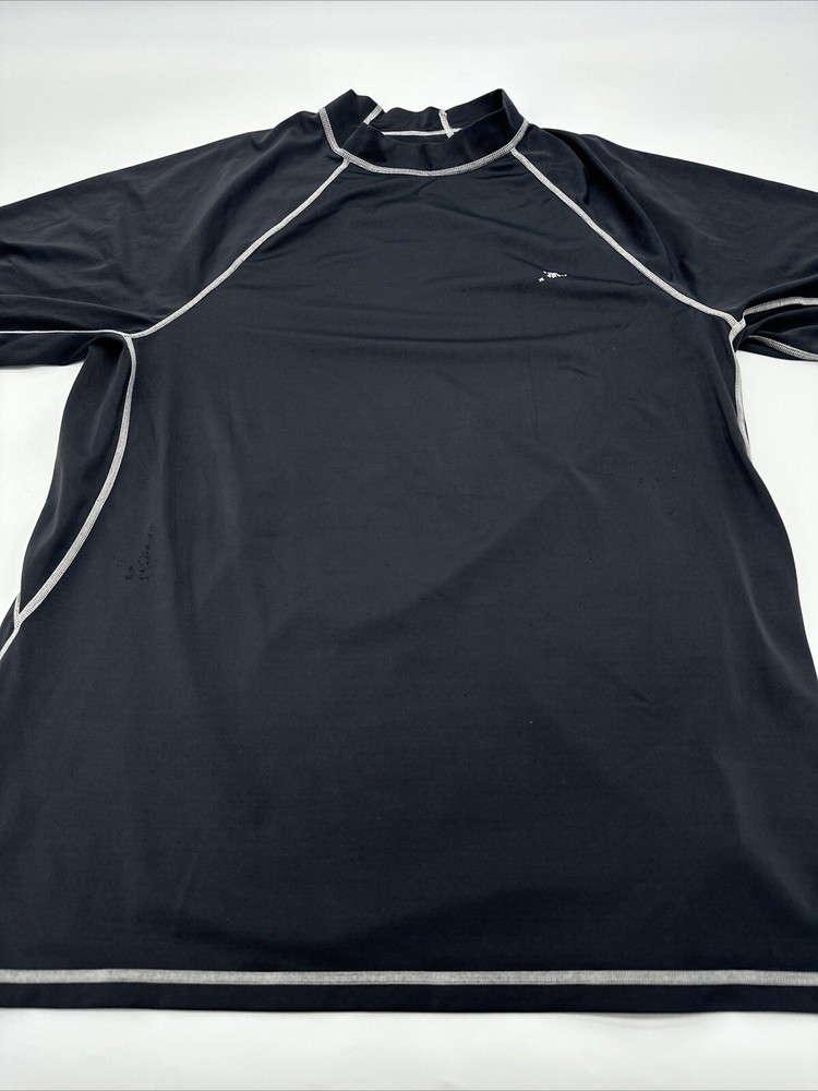 Speedo T-Shirt Men Large Black Solid..#12040