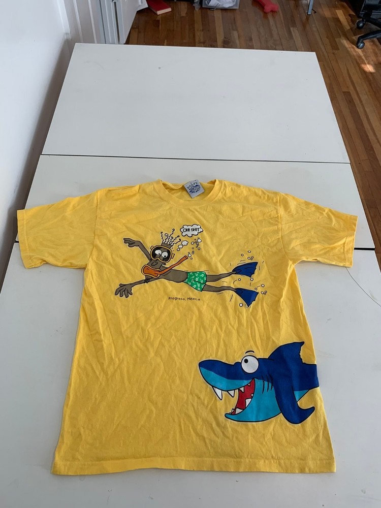 Vintage Dolfy T-Shirt Large Progreso Mexico Scuba Diving Cartoon Comedy 90s Trav