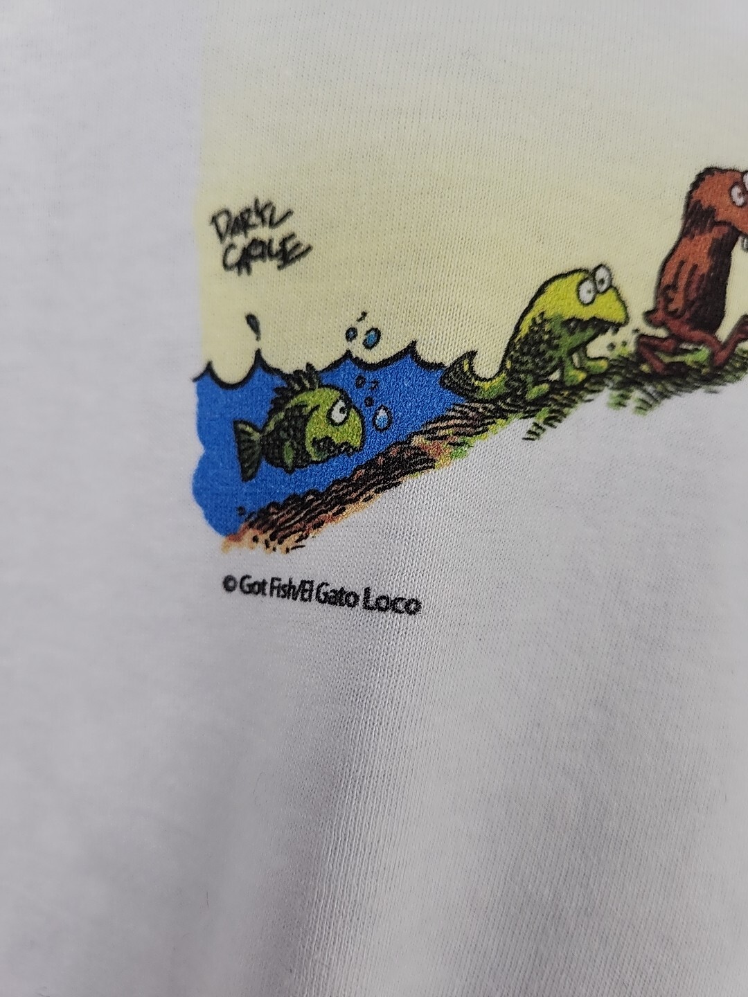 Got Fish T-shirt By Daryl Cagle Cartoonist Evo-T T-shirt Men's Size Large gallery