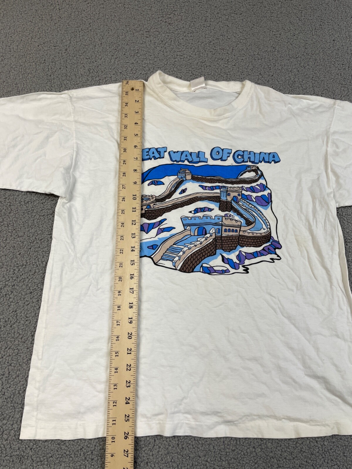 Vintage Great Wall of China Tee Tourist Souvenir Size XL 90s gallery