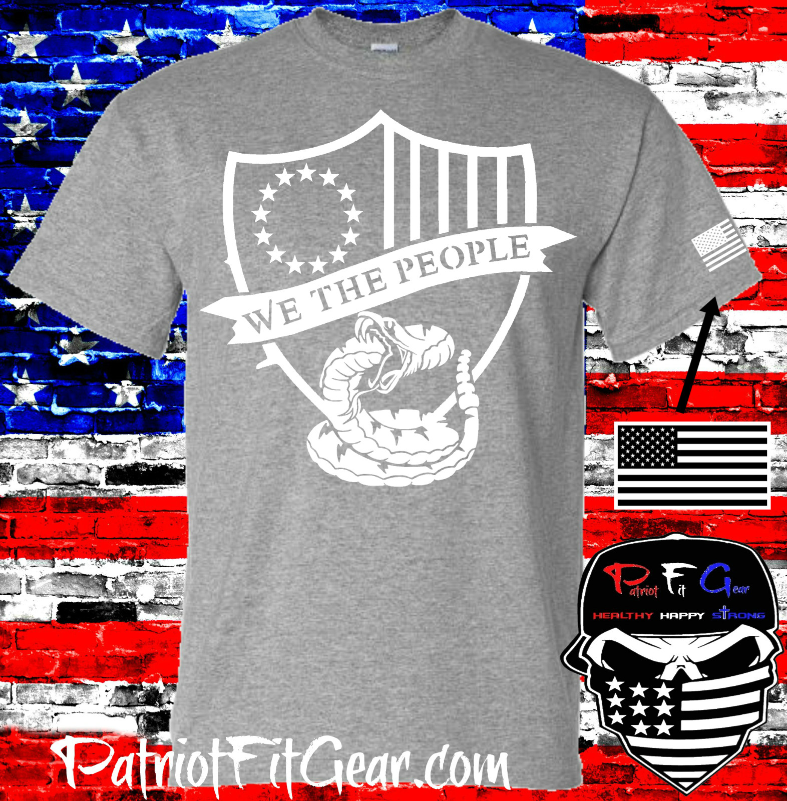 t-shirt, We The People, Don't Tread On Me, Faith Family Freedom, Snake, Custom gallery