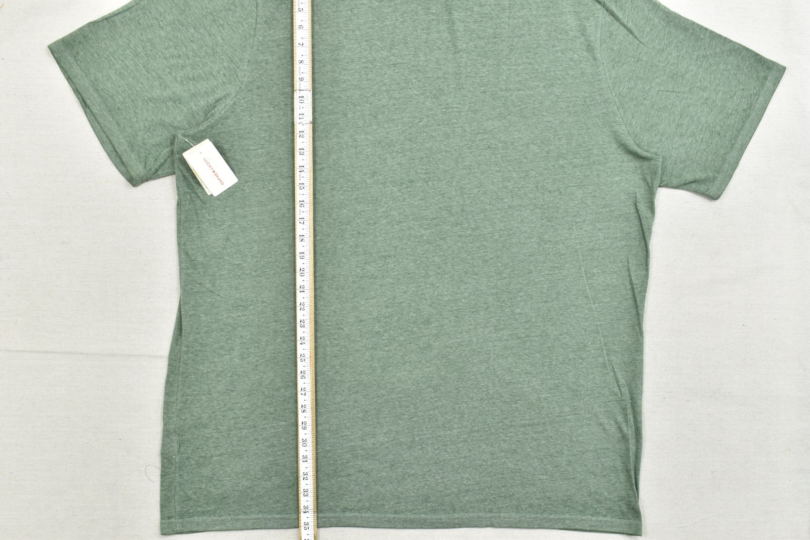 Lucky Brand Men's Lucky Label Green Short Sleeve Crew Neck Size 3XLT NEW gallery