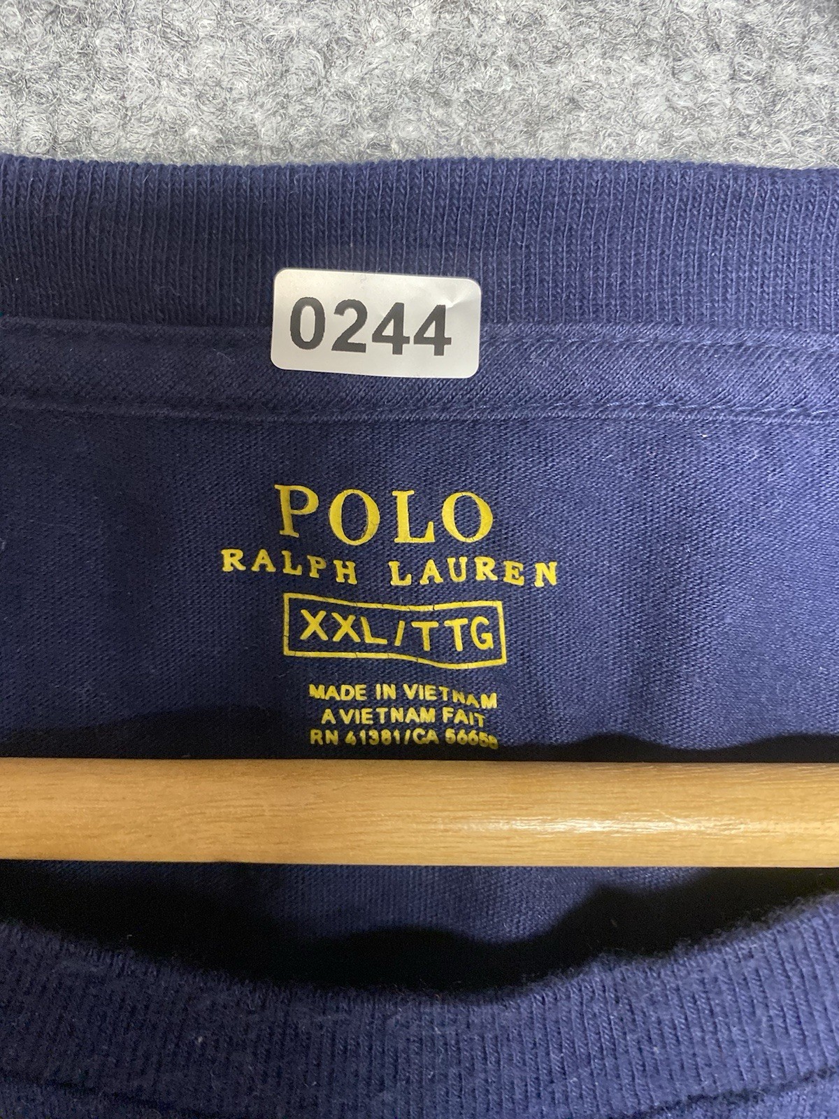Polo Ralph Lauren T Shirt Men XXL Navy Blue Short Sleeve Classic Basic Tee Pony gallery