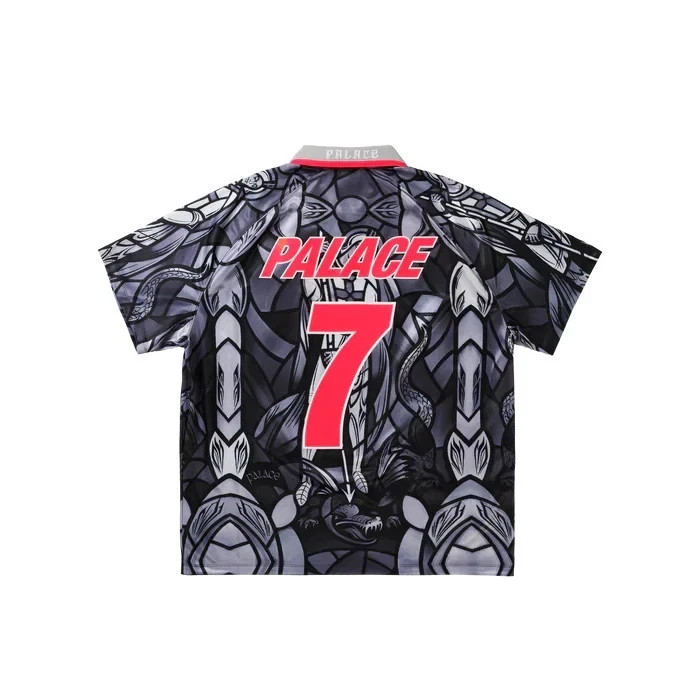 Palace x Nike England Dri-FIT Football Jersey Pewter Grey/Bright Crimson - XS gallery
