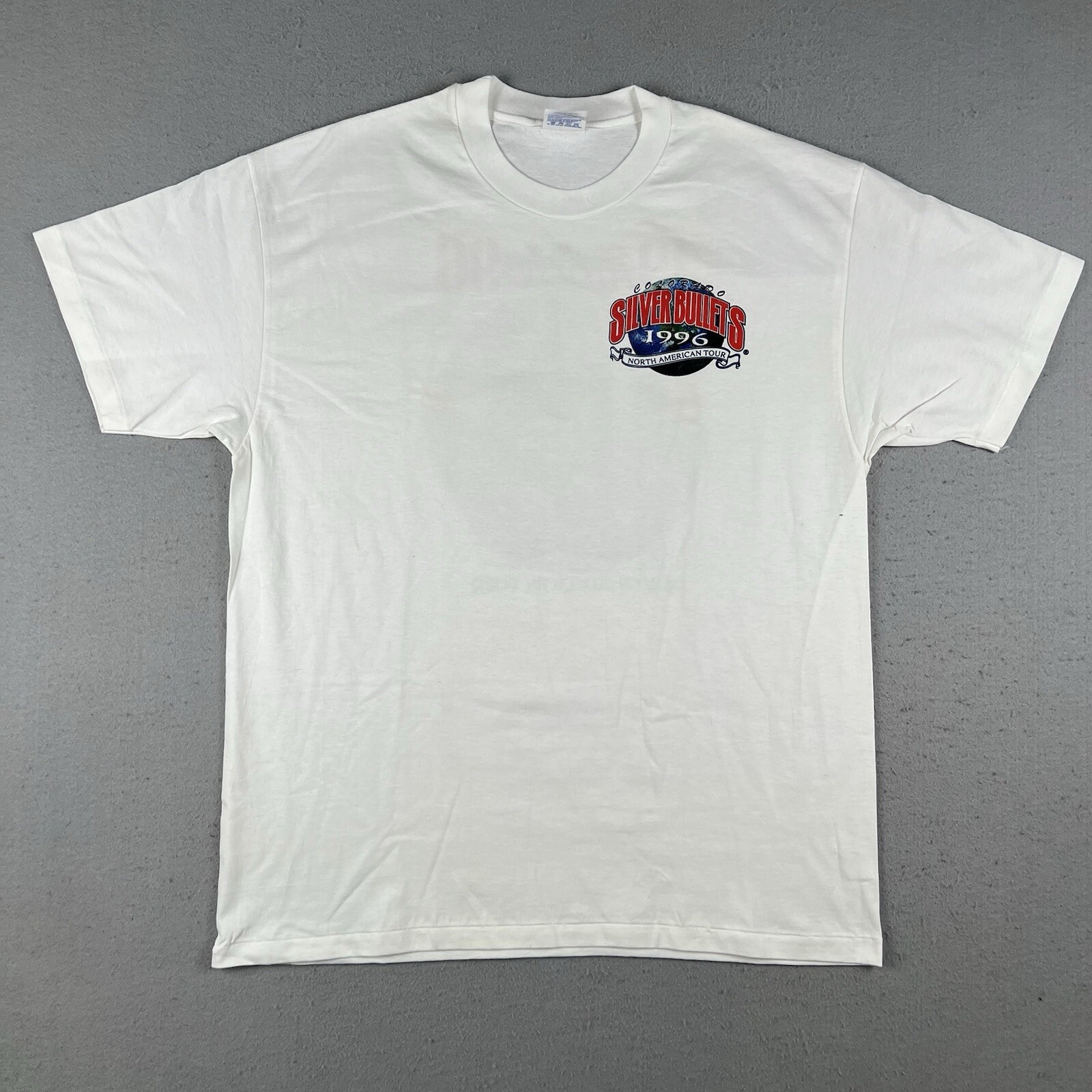 1996 Colorado Silver Bullets Shirt Men's XL White Short Sleeve Double Sided gallery