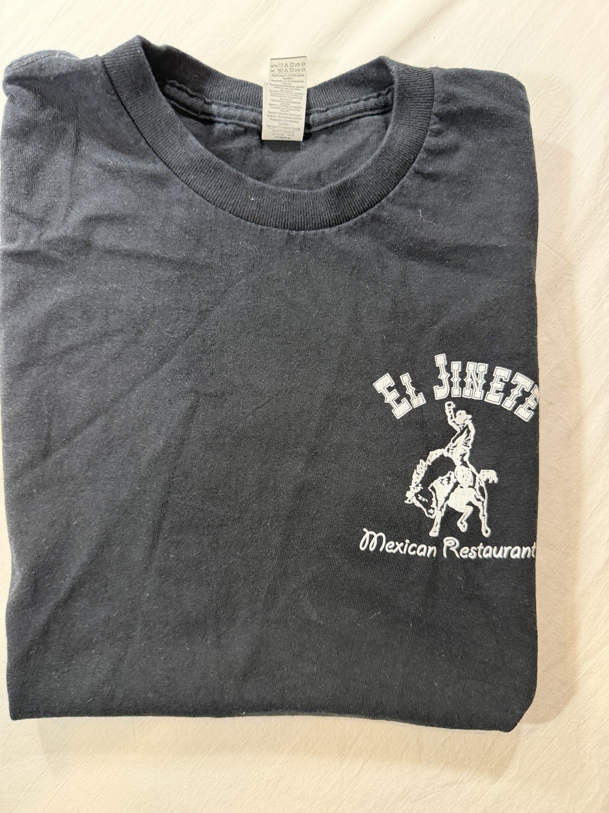 Georgia El Jinete Mexican Restaurant T-Shirt Adult Small Black Holy Guacamole gallery
