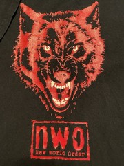 nWo Wolfpack WCW Wrestling Face 2-Sided Mens•4XL TShirt Hey Blue #13 Cotton