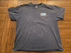 Vintage Old Guys Rule Set In My Waves Faded Blue Tee Men’s XL Surf Dadcore Y2K