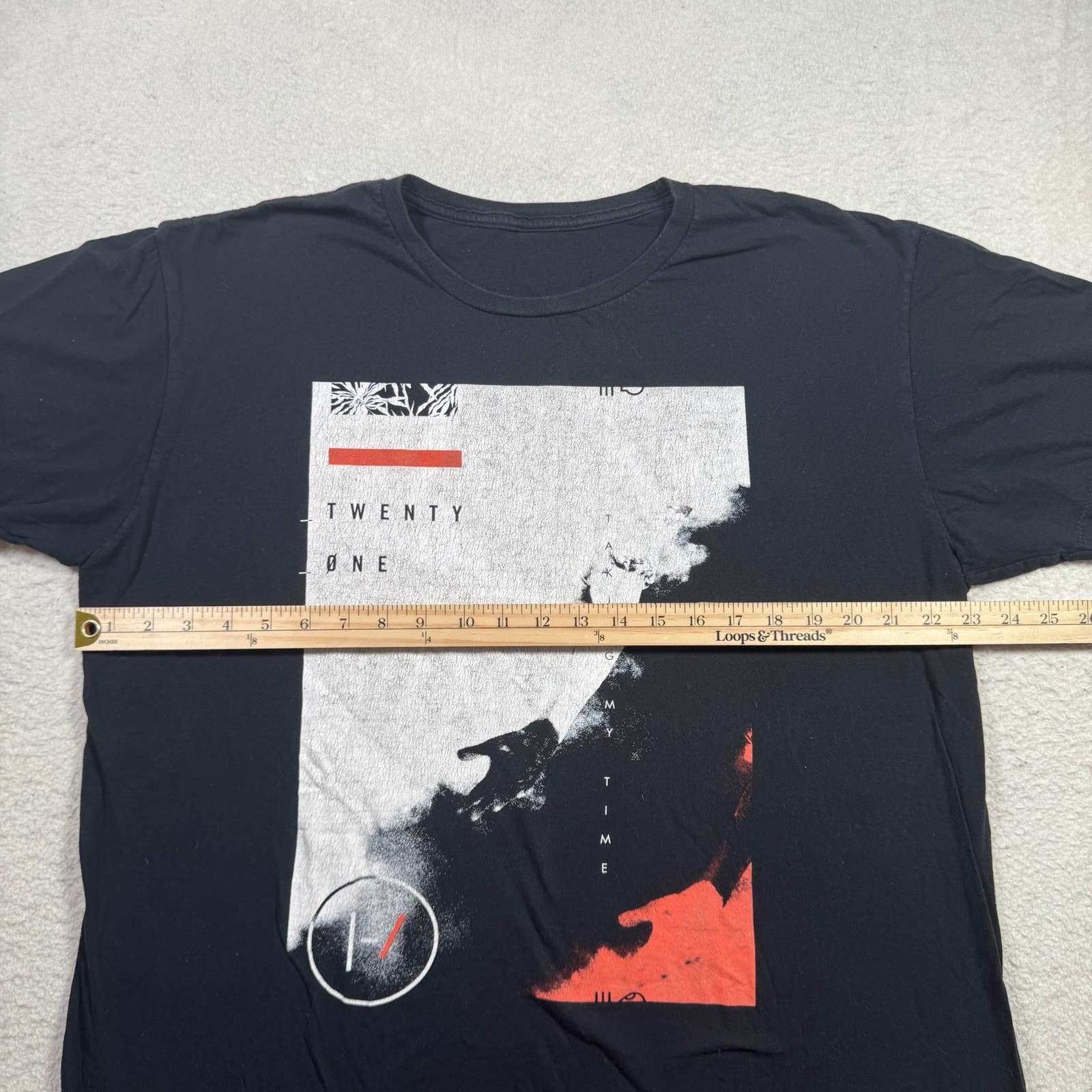 Twenty One Pilots Graphic Tee Unisex Large Black Good Taking My Time Band Shirt gallery