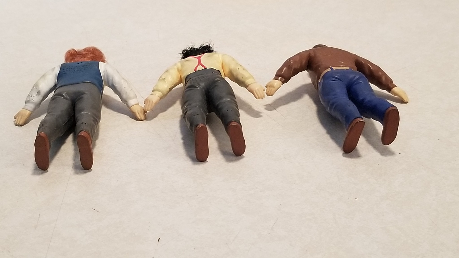3-Stooges 5″ Rubber Bendables Figures With Curly License Shelf O5