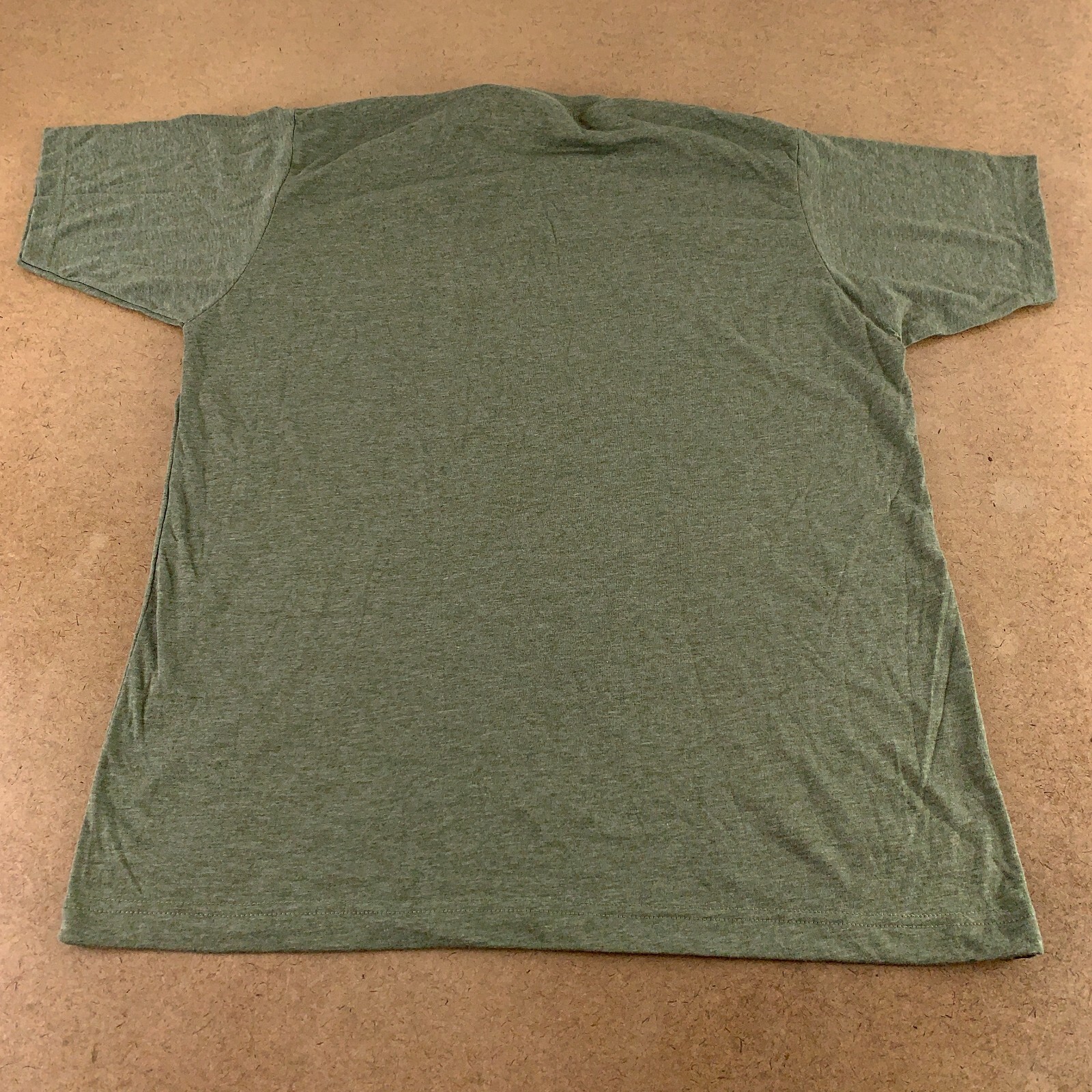Tultex Men's Size Large Green Heather Short Sleeve Crew Neck T-Shirt New gallery