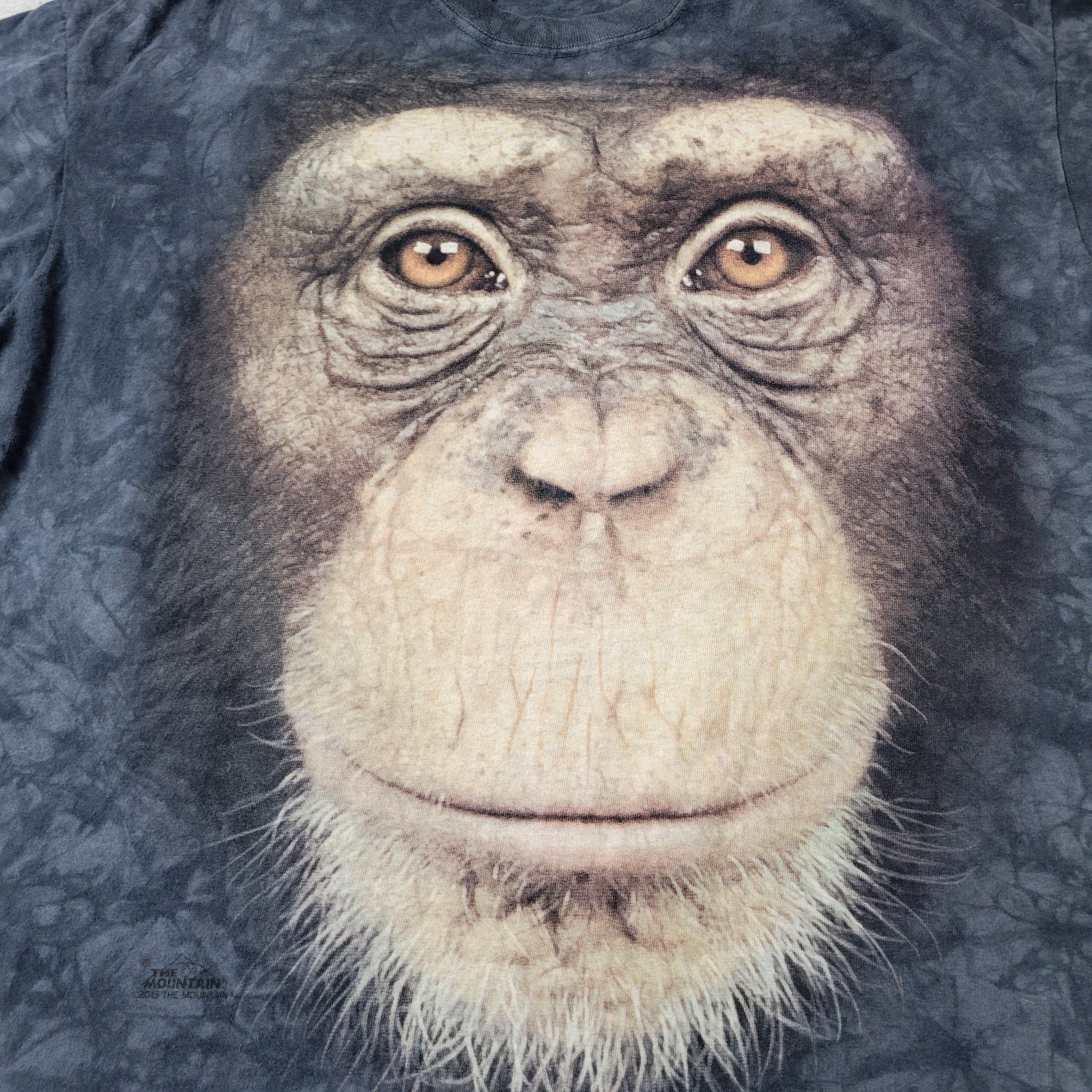 The Mountain Monkey Shirt Mens XL Black Big Chimp Giant Face Primate Tie Dye gallery