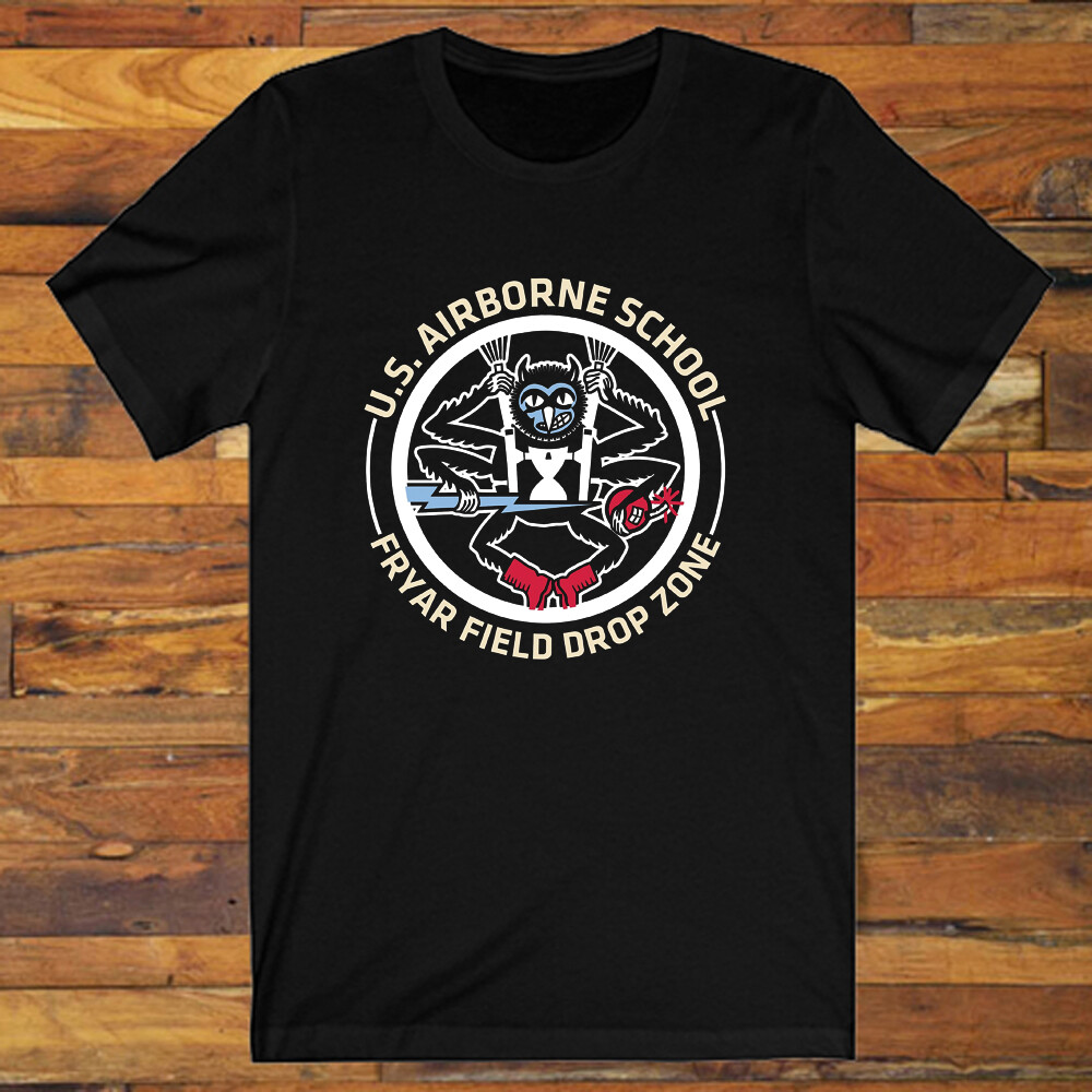 Airborne School Fort Benning Army Men’s Black T-Shirt S-5XL