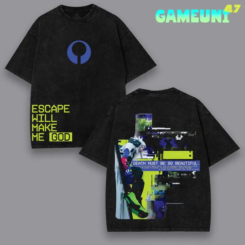 Bungie Marathon Shooter Game Double-side Graphic Tee Streetwear T-Shirt gallery
