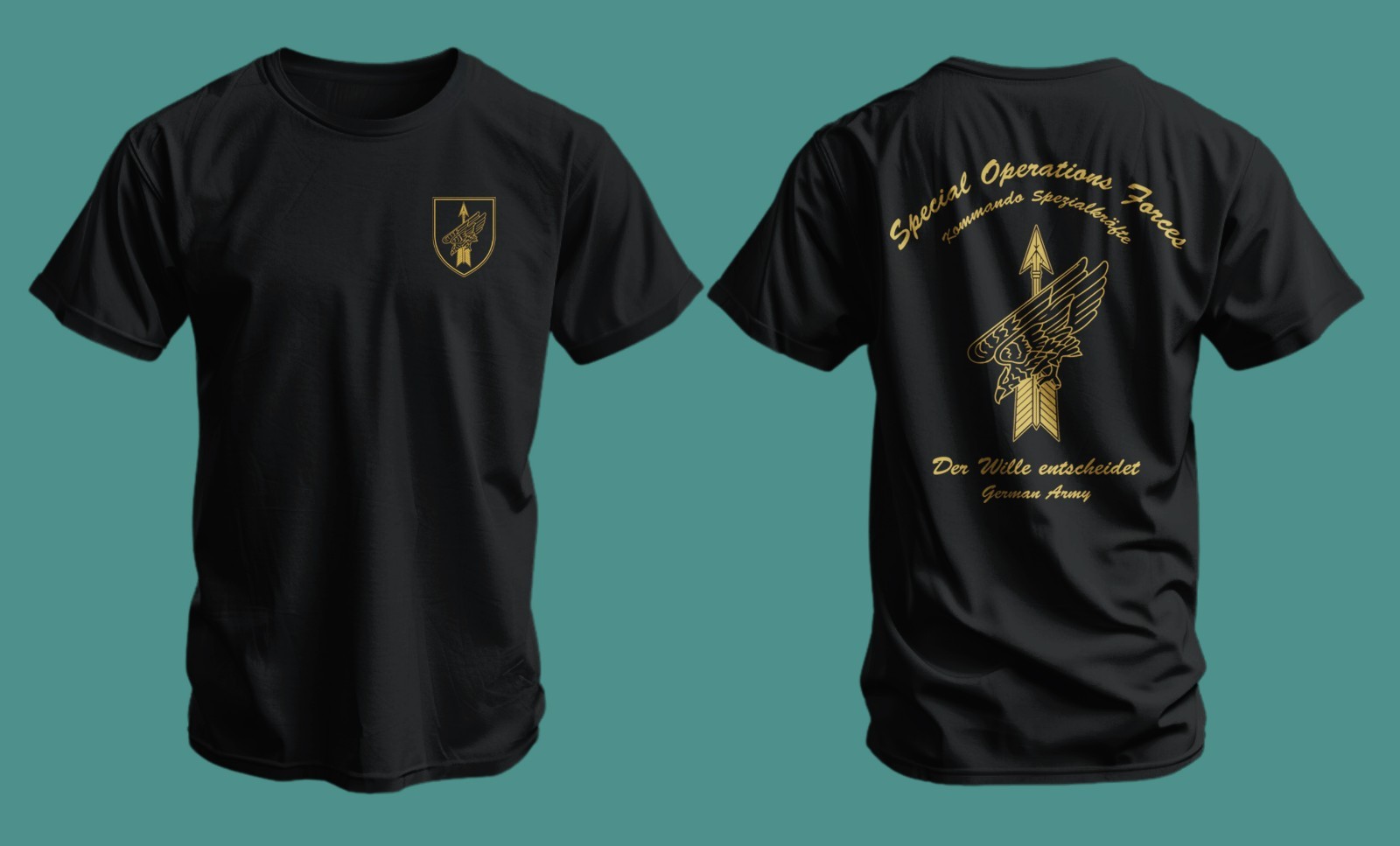 German Army KSK Special Forces T-Shirt Kommando Spezialkräfte Tactical Tee gallery